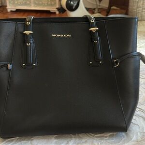 Michael Kors Black Leather Tote